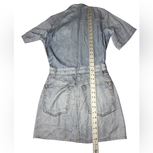 Rag and bone  XS Miramar Tulip Dress Light Wash Tencel Denim Look - Picture 14 of 14